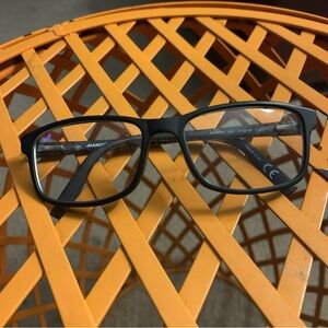 MARCHON NYC JUNIOR KIDS JAYDEN 001 51/16/130 BLACK GRAY FLEX HINGE EYEGLASS